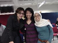 Photo taken with representatives from Jordan (left) and from UK (right)